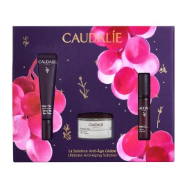 Caudalie Ultimate Anti-Aging Solution Set Premier Cru The Serum 10ml, The Eye Cream 15ml & The Cream 15ml