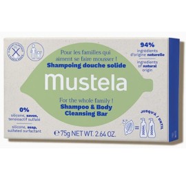 Mustela Shampoo & Body Cleansing Bar Μπάρα Καθαρισμού για Σώμα & Μαλλιά, 75g