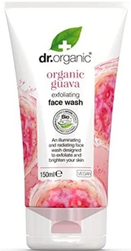 Dr.Organic Organic Guava Exfoliating Face Wash Καθαριστικό Gel Προσώπου για Ήπια Απολέπιση & Λάμψη, 150ml
