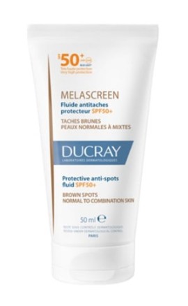 Ducray Melascreen Protective Anti-spot Fluid SPF50+ Light Cream Λεπτόρρευστο Αντηλιακό κατά των Κηλίδων για Κανονικό και Μικτό Δέρμα, 50ml