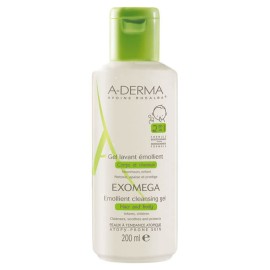 A-Derma Exomega Emollient cleansing gel body & hair 200ml