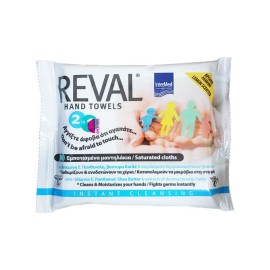 Intermed Reval Hand Towels Μαντηλάκια Καθαρισμού & Ενυδάτωσης Χεριών 10τμχ