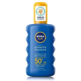 Nivea Sun Protect & Moisture SPF50+ Αντηλιακό Ενυδατικό Σπρέι για Σώμα-Πρόσωπο 200ml