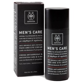 Apivita Mens Care Κρέμα Προσώπου & Ματιών κατά των Ρυτίδων & της Κούρασης 50ml