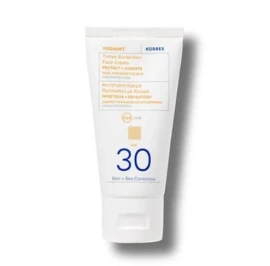 Korres Yoghurt Αντηλιακή Κρέμα Προσώπου με Χρώμα SPF 30, 50ml