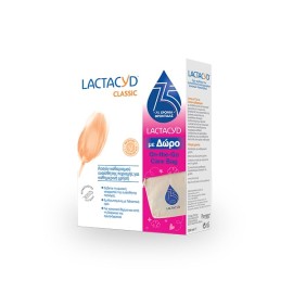 Lactacyd Promo Classic Intimate Washing Lotion Καθαριστικό Ευαίσθητης Περιοχής, 300ml & Δώρο On-The-Go Care Bag, 1τεμ, 1σετ