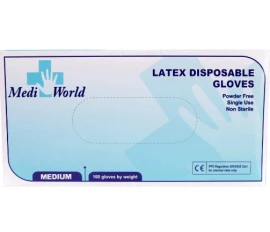 ΓΑΝΤΙΑ LATEX medium GMT με πούδρα, 100 τεμάχια