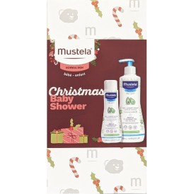 Mustela Promo Christmas Baby Shower Gentle Cleansing Gel Βρεφικό - Παιδικό Gel Καθαρισμού για Σώμα - Μαλλιά με Αβοκάντο Βιολογικής Καλλιέργειας 500ml & 200ml