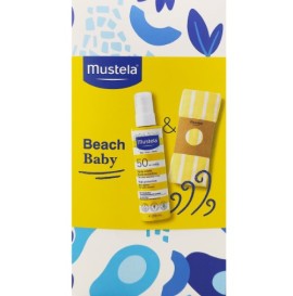Mustela Promo Bebe High Protection Sun Spray Spf50, 200ml και ΔΩΡΟ Πετσέτα Παραλίας, 1 τεμάχιο