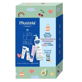 MUSTELA Promo Happy Baby-Day, Gentle Cleansing Gel -750ml, Κρέμα Αλλαγής Πάνας - 100ml, Hydra Bebe Facial Cream - 40ml με ΔΩΡΟ Hydra Bebe Body Lotion - 50ml + Car Sticker Baby On Board, 1σετ
