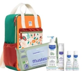 Mustela Baby Back to School Τσάντα Πλάτης με Υγρά Μαντηλάκια Καθαρισμού, 60τμχ & Απαλό Τζέλ Καθαρισμού, 500ml & Arnica Gel & Calendula-Τζελ Άρνικας, 100ml & No-Rinse Cleansing Water, 50ml & Hydra Bebe Body Lotion Γαλάκτωμα Σώματος, 50ml