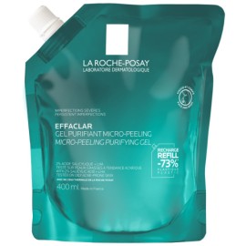 La Roche-Posay Effaclar Μicro-Peeling Purifying Gel Refill Τζελ Καθαρισμού για Eπίμονες Aτέλειες - Ανταλλακτική Συσκευασία, 400ml
