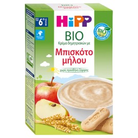 Hipp Βρεφική Κρέμα Μπισκότο Μήλο 6m+ 250gr