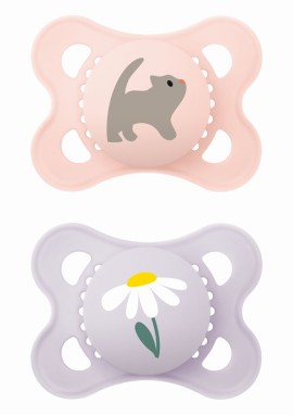 MAM Σετ Πιπίλες Σιλικόνης Original 2-6 Ροζ 2τμχ