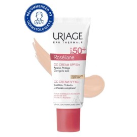Uriage Roseliane CC Cream SPF50+, Ενυδατική Προστατευτική Κρέμα με Χρώμα SPF50+ για Ευαίσθητες Επιδερμίδες 40ml