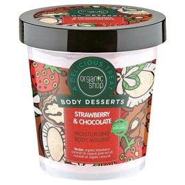 Natura Siberica Organic Shop Body Desserts, Φράουλα & Σοκολάτα Ενυδατική Μους Σώματος 450ml