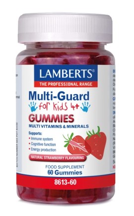 Lamberts Multi-Guard for Kids 4+ Gummies με Φυσική Γεύση Φράουλα 60 Gummies