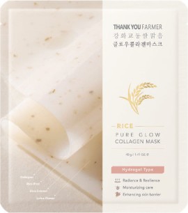 Thank You Farmer Rice Μάσκα Ομορφιάς Προσώπου για Λάμψη / Ενυδάτωση / Θρέψη Με Νιασιναμίδη 1τμχ