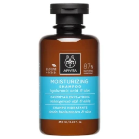 Apivita Moisturizing shampoo Σαμπουάν Ενυδάτωσης Με Υαλουρονικό Οξύ & Αλόη 250ml