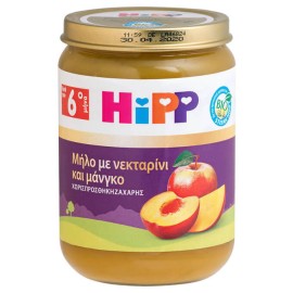 ΗiPP Βρεφική Φρουτόκρεμα με Μήλο Νεκταρίνι και Μάνγκο από τον 6ο μήνα 190gr