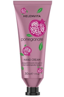 HELENVITA Hand Cream Pomegranate, Ενυδατική Κρέμα Χεριων με Ρόδι - 30ml