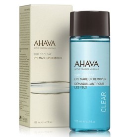 Ahava Time To Clear Eye Make-up Remover, Καθαριστικό Ματιών Για Επίμονο & Αδιάβροχο Μακιγιάζ, 125ml