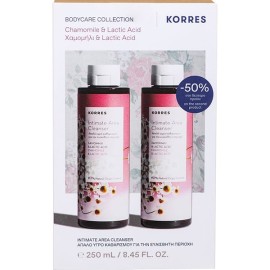 Korres Promo -50% στο 2ο Προϊόν, Intimate area cleanser Chamomile & Lactic Acid , 2x250ml