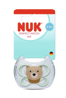 NUK Perfect Match Air Πιπίλα Σιλικόνης πράσινη 0-6m, 1τεμ