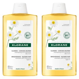 Klorane Promo (-50% στο 2ο Προϊόν) Camomille Shampoo Σαμπουάν για Ξανθιές Ανταύγιες με Χαμομήλι, 2x400ml