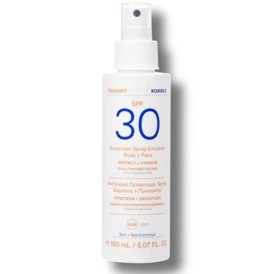 Korres Yoghurt Suncreen Spray Emulsion Αντηλιακό Γαλάκτωμα Spray Σώματος & Προσώπου SPF 30, 150ml