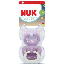 NUK First Choice Classic Day & Night Πιπίλες 18-36m, 2τεμ