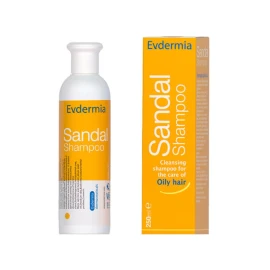 Evdermia Sandal Shampoo Σμηγματορρυθμιστικό Σαμπουάν για λιπαρά μαλλιά 250ml