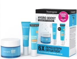 Neutrogena Promo Hydro Boost Σετ Περιποίησης για Κανονική & Μικτή Επιδερμίδα με Hydro Boost Water Gel Ενυδατική Κρέμα Προσώπου, 50ml, Κρέμα Ματιών, 15ml & Δώρο Αντηλιακή Ενυδατική Κρέμα SPF50, 15ml, 1σετ