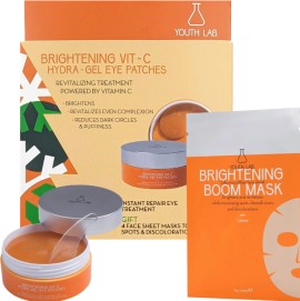Youth Lab Promo Brightening Vit-C Hydra-Gel Eye Patches 60 Τεμάχια & Δώρο Brightening Boom Mask 4 Τεμάχια