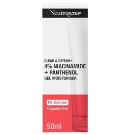 Neutrogena Clear and Defend 4% Niacinamide + Panthenol Ενυδατικό Gel Προσώπου, 50ml