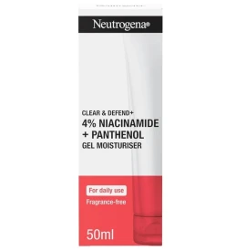 Neutrogena Clear and Defend 4% Niacinamide + Panthenol Ενυδατικό Gel Προσώπου, 50ml