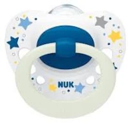 Nuk Signature Night Πιπίλα Σιλικόνης Αγόρι 18-36m 1μχ