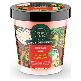 Natura Siberica Organic Shop Body Desserts Tropical Mix Απολεπιστικό Σώματος για Σμίλευση Άρωμα Τροπικών Φρούτων (προϊόν που προκαλεί θερμότητα) 450ml