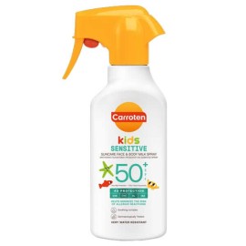 Carroten Kids Sensitive Suncare Face & Body Milk Spray 4D Protection SPF50+ Παιδικό Αντηλιακό Γαλάκτωμα για Πρόσωπο & Σώμα σε Spray, 270ml