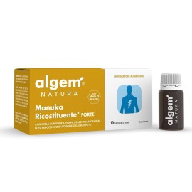 Algem Natura Manuka Ricostituente Forte Συμπλήρωμα Διατροφής για Ενέργεια & Τόνωση 10x10ml