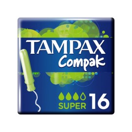 Tampax Compak Super για Αυξημένη Ροή 16τμχ