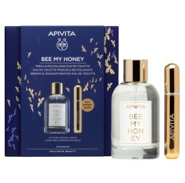 Apivita Set Bee My Honey Eau De Toilette 100ml + Δώρο Επαναγεμιζόμενο Σπρέι Αρώματος 8ml