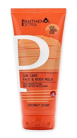 Panthenol Extra Sun Care Face & Body Milk Αντηλιακό Γαλάκτωμα SPF 30 για Πρόσωπο & Σώμα με Άρωμα Καρύδας, 200ml