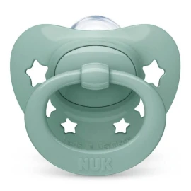 Nuk Signature Grey Πιπίλα Σιλικόνης Γκρί χρώμα 0-6m 1μχ