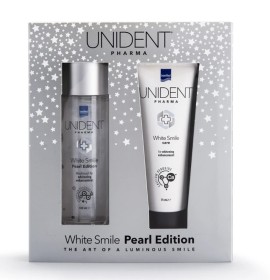 Intermed Unident Set White Smile Pearl Edition Mouthwash 100ml & Toothpaste 75ml