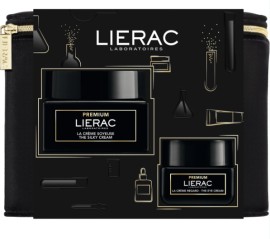 Lierac  Set Premium La Creme Soyeuse Κανονικές Μικτές Επιδερμίδες, 50ml & The Eye Cream 20ml & Νεσεσέρ