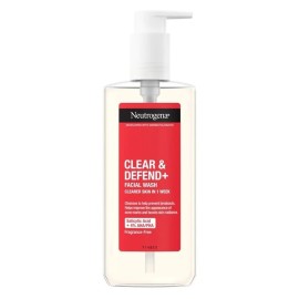 Neutrogena Clear & Defend + Facial Wash Καθαριστικό Προσώπου Κατά της Ακμής, 200ml