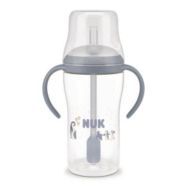 NUK Pengiun Εκπαιδευτικό Ποτηράκι με καλαμάκι perfect match 8m+ 260ml