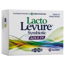 Uni-Pharma Lacto Levure Symbiotic Adults Συμπλήρωμα Διατροφής Προβιοτικών 20 Φακελίσκοι
