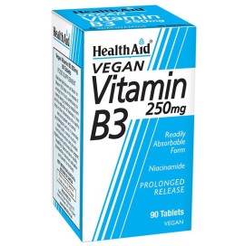 Health Aid Βιταμίνη B3 (Νιασίνη) 250mg, 90 ταμπλέτες